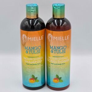 Mielle Mango & Tulsi Botanical Blend Nourishing Shampoo & Conditioner 12 oz
